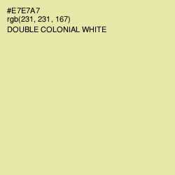 #E7E7A7 - Double Colonial White Color Image